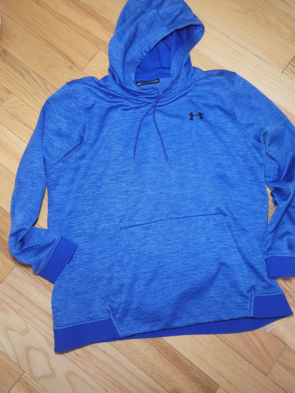 Under Armour Cold-Gear Loose Men's Small Blue Pullover Sweatshirt Hoodie XL